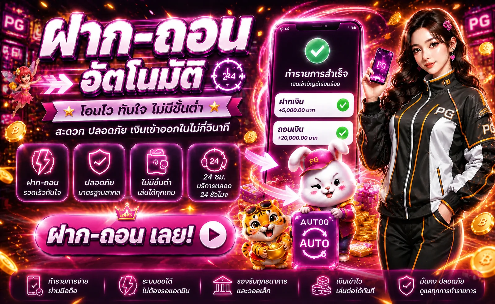ภาพระบบ Captain888 ฝากถอนออโต้และรายการผ่านมือถือ